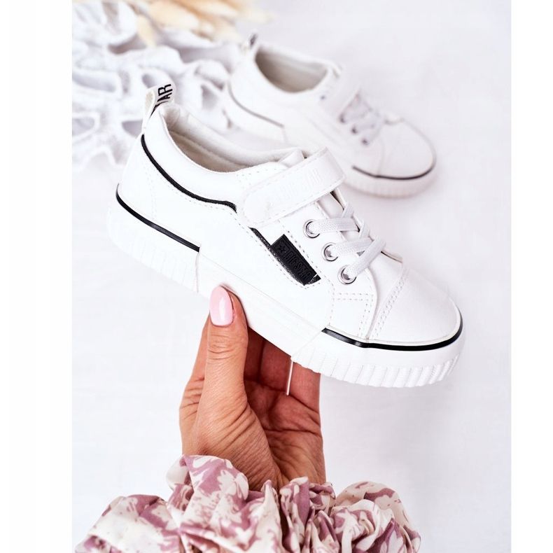 Tênis infantil com velcro Big Star HH374028 branco 2