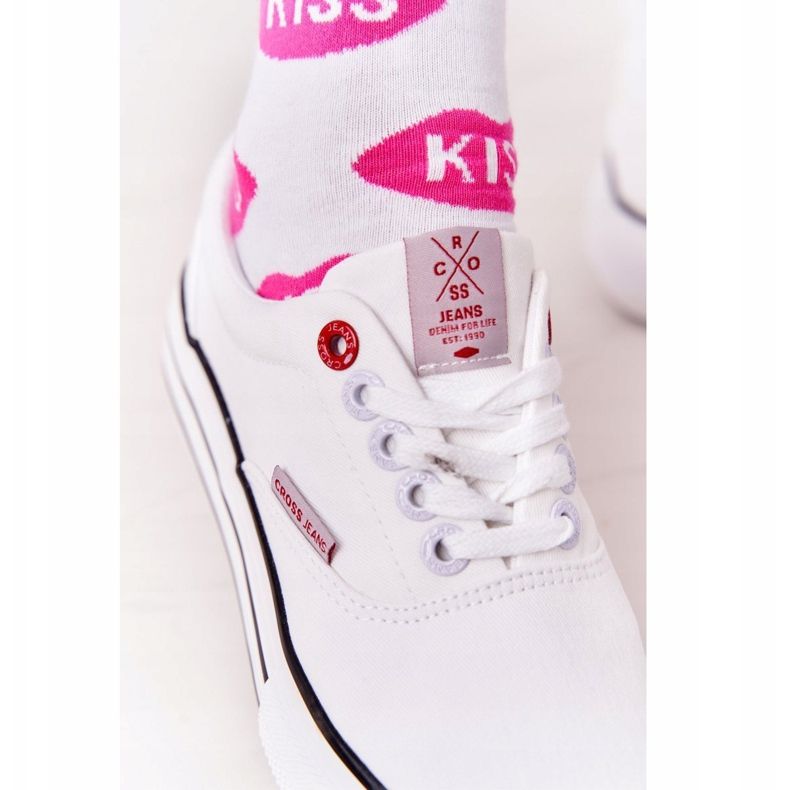 Tênis feminino com plataforma cross jeans FF2R4001C branco 2