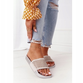 EVE Chinelos de borracha de lantejoulas cinza Tonya 2