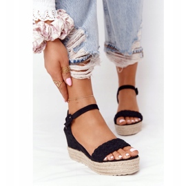 PS1 Sandálias Black Balearic Wedge preto 2