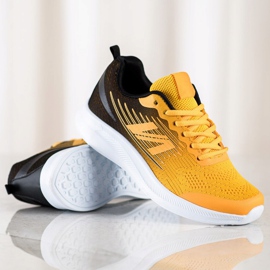 SHELOVET Tênis Light Textile preto amarelo 1