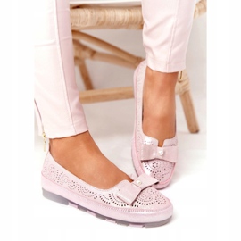 Rio Flore Couro Ecológico Bailarinas Rosa 4