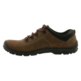 Kampol Sapatos de trekking masculinos 36 oliva castanho multicolorido 2