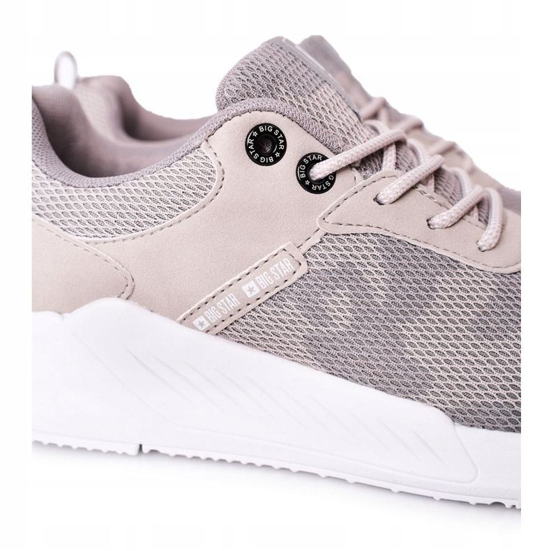 Sapatos esportivos masculinos Memory Foam Big Star HH174139 Cinza 1