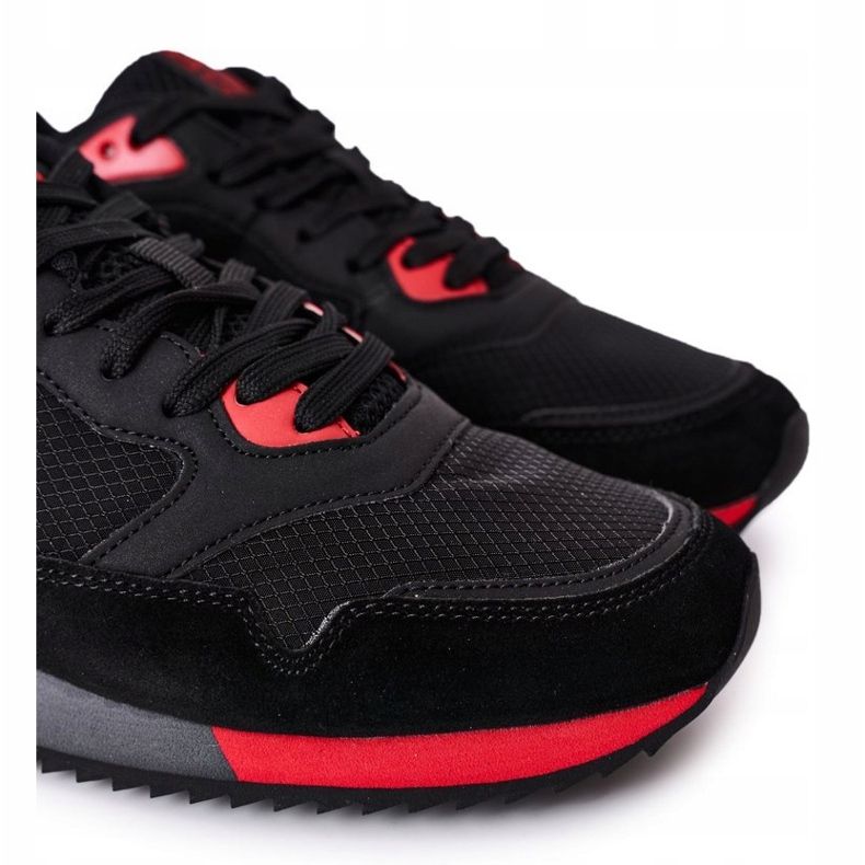 Sapatos esportivos masculinos Memory Foam Big Star HH174241 preto 1