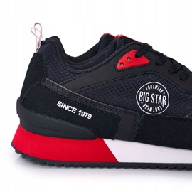 Sapatos esportivos masculinos Memory Foam Big Star HH174240 Azul marinho 1