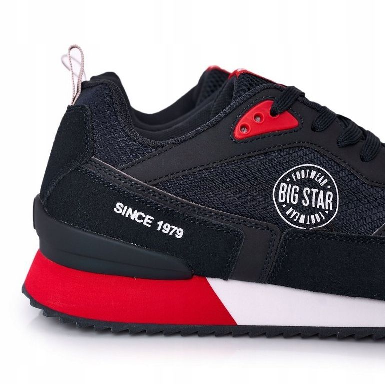 Sapatos esportivos masculinos Memory Foam Big Star HH174240 Azul marinho 1