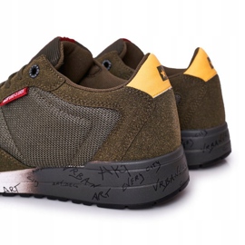 Tênis esportivos masculinos Memory Foam Big Star FF174209 verde 1