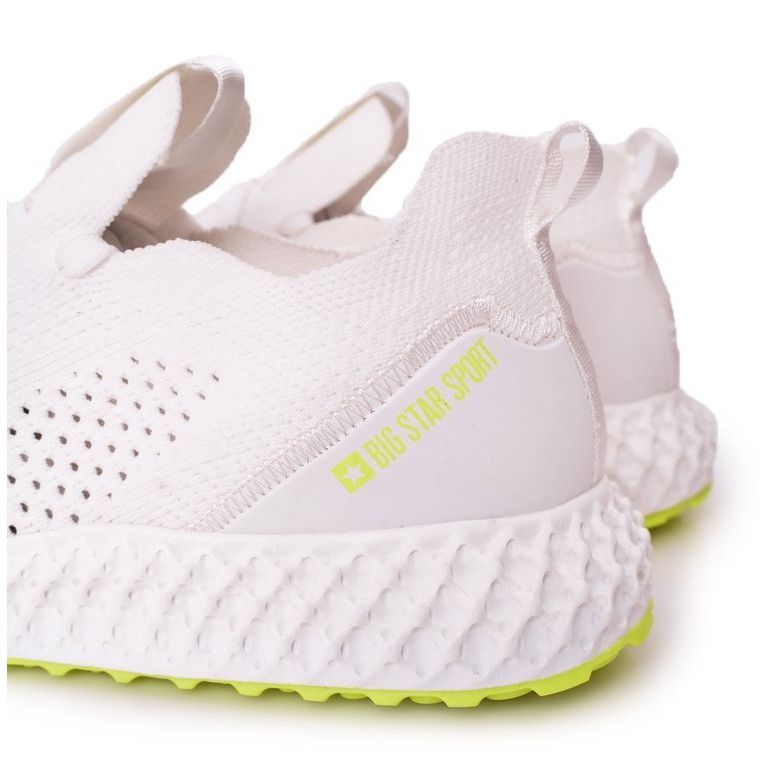 Calçados esportivos masculinos Memory Foam Big Star FF174235 White-Lime branco verde 1