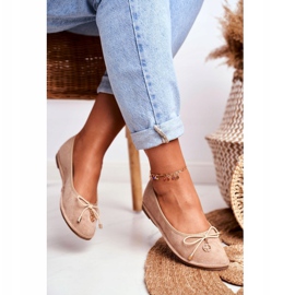 Bailarinas Lu Boo Suede Bege Feminino 3