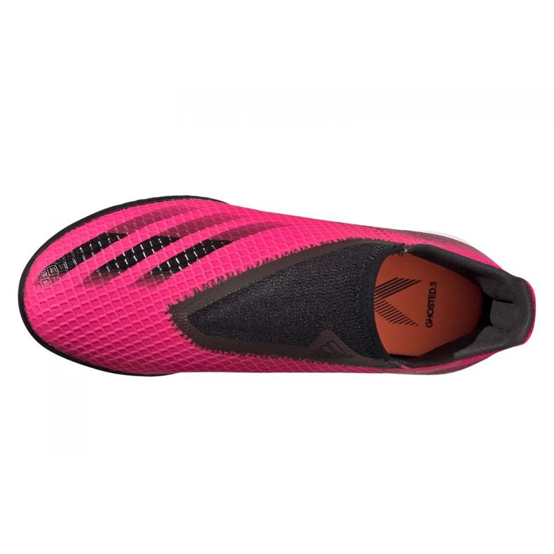 Chuteiras Adidas X Ghosted.3 Ll Tf Jr FY7293 multicolorido rosa 2 Chuteiras Adidas X Ghosted.3 Ll Tf Jr FY7293 multicolorido rosa 2