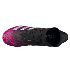 Chuteiras Adidas Predator Freak.3 Mg Jr FW7532 preto, preto, rosa preto 2
