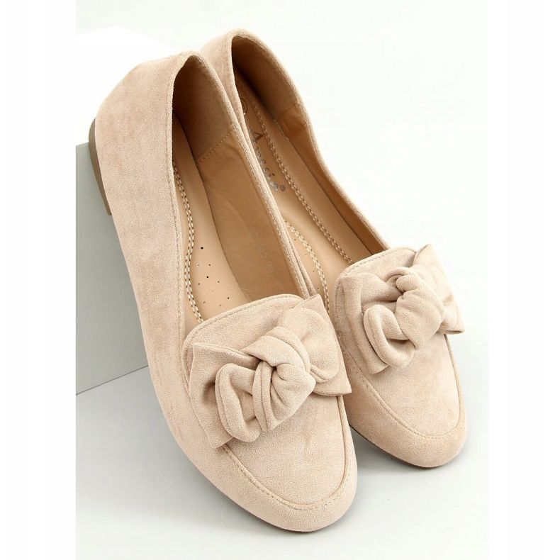 Mocassins com laço Bege 88-382 Bege 1 Mocassins com laço Bege 88-382 Bege 1