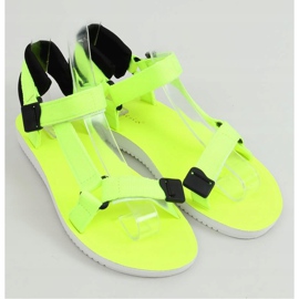 Sandálias esportivas amarelas de velcro N-67 amarelo fluorescente 1