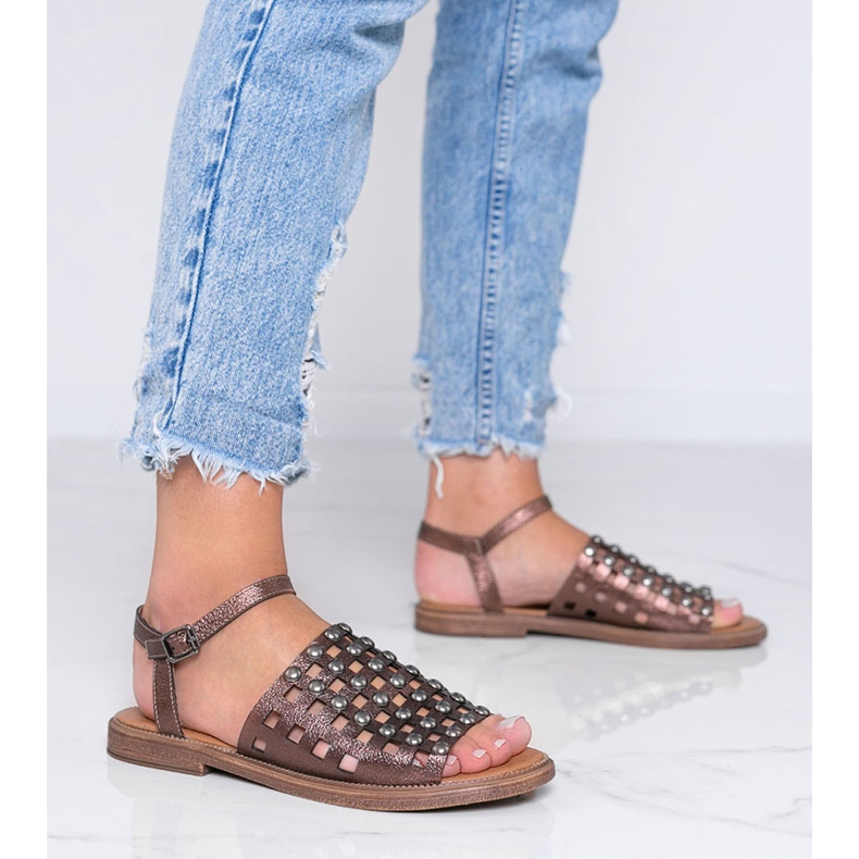 Sandálias Brown Sun Shiny Brown castanho 1