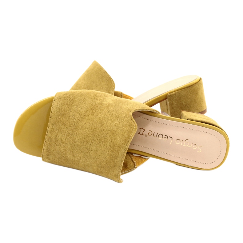 Chinelos Sergio Leone KL313 amarelos 4