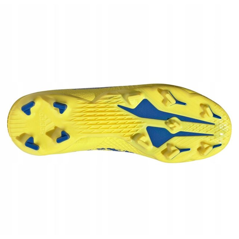 Chuteiras Adidas X Ghosted.3 Ll Fg Jr GZ7557 multicolorido amarelo 2 Chuteiras Adidas X Ghosted.3 Ll Fg Jr GZ7557 multicolorido amarelo 2