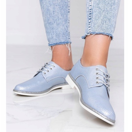 Sapatos aberturas Kyoto azuis brilhantes azul 1