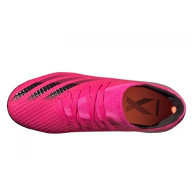 Chuteiras Adidas X Ghosted.3 Mg Jr FY1093 rosa grafite, rosa 3