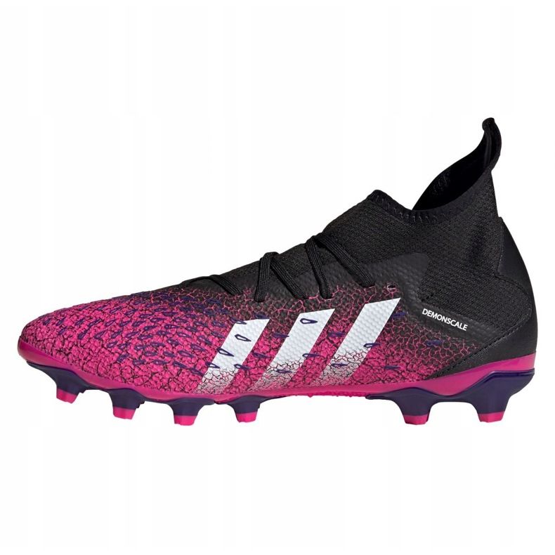 Chuteiras Adidas Predator Freak.3 Mg M FW7515 grafite, preto, roxo preto 1