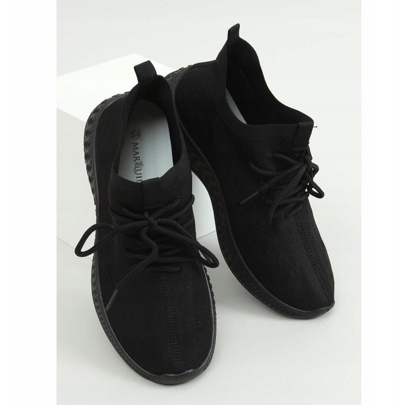 Meias sapatos esportivos pretos 7819 All Black 1