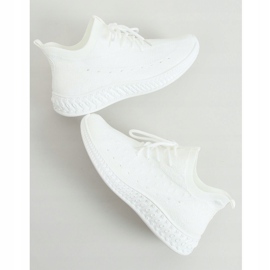 White 7819 White meias calçado desportivo branco 1