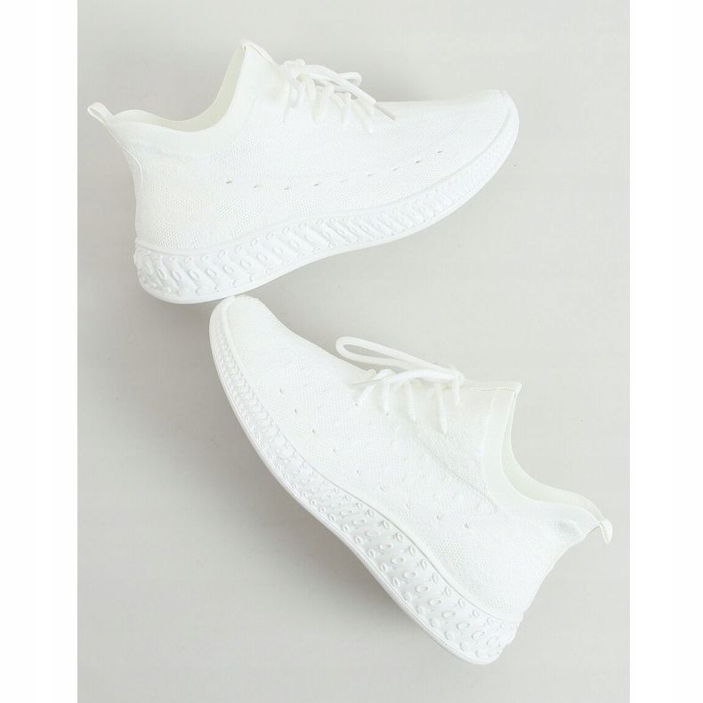 White 7819 White meias calçado desportivo branco 1