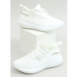 Meias brancas sapatos esportivos 7817 Branco 1