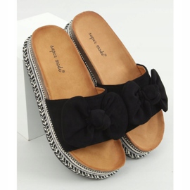 Sapatilhas pretas 7705 pretas na sola decorada preto 1