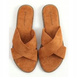 Sapatilhas cruzadas femininas Camel 5143 Camel marrom 1