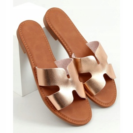 Chinelos champanhe feminino 55-2 champanhe rosa 1