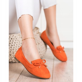 Anesia Paris Mocassins Com Arco laranja 1