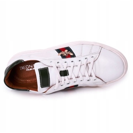Bednarek Polish Shoes Sapatilhas masculinas de couro branco bednarek 1