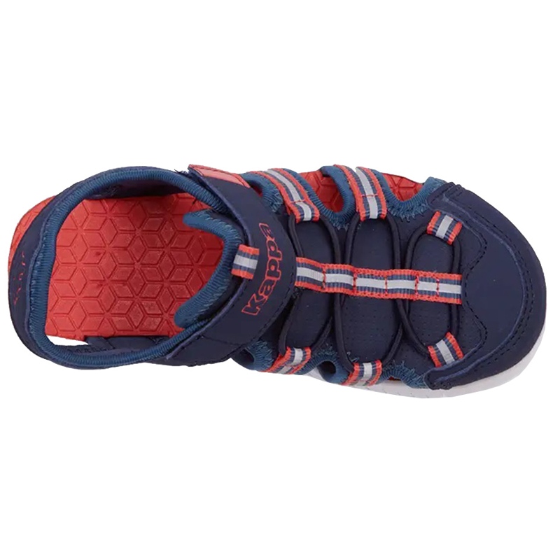Calçado infantil Kappa Kyoko, azul marinho e laranja 260884K 6744 azul-marinho 1
