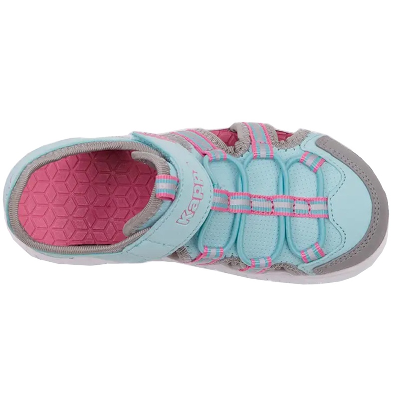 Sapatos infantis Kappa Kyoko azul-cinza 260884K 6316 rosa 1
