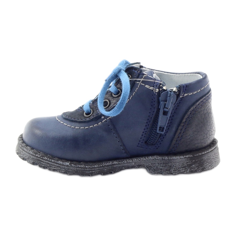 Botas de couro masculino 1456 azul marinho RenBut 2
