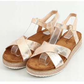 Sandálias femininas Champagne 100-139SA-1 Champagne multicolorido rosa 1