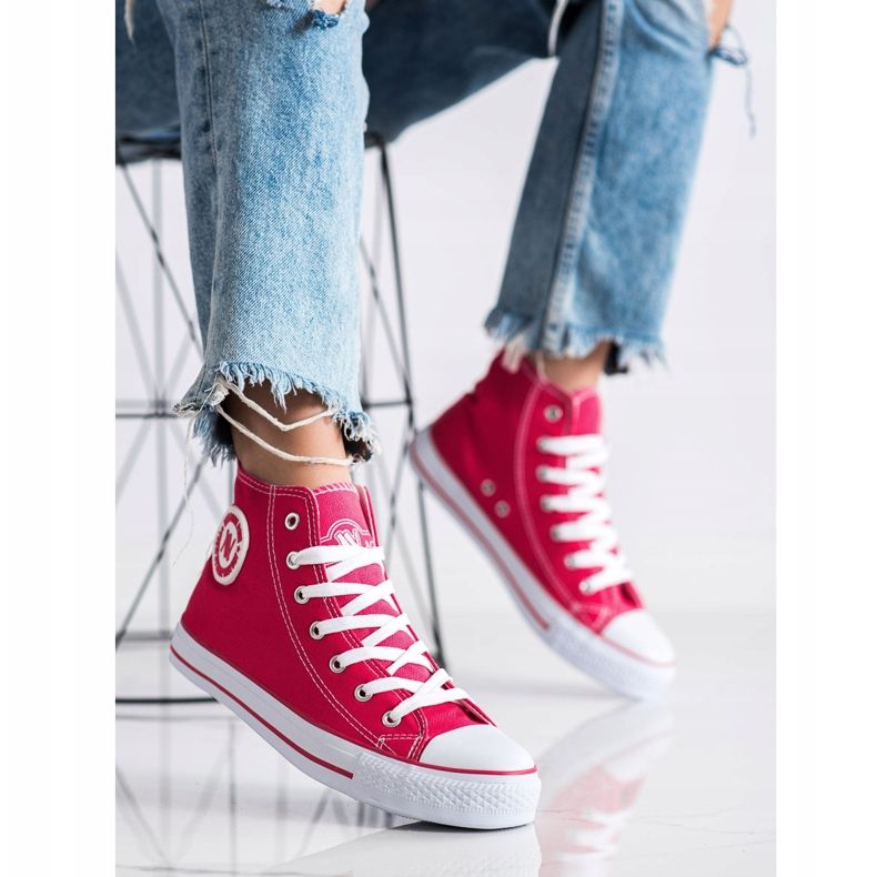 Tênis de cano alto New Age rosa 1