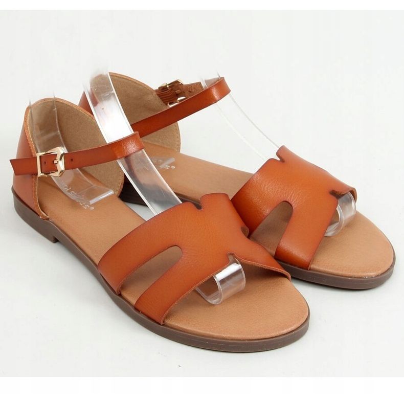 Camel 7823 Sandálias femininas Camel castanho 1