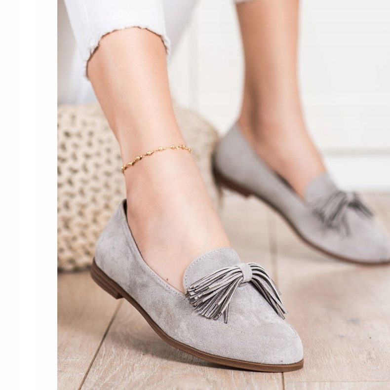 Evento Senhores de camurça com franjas cinza 1