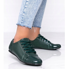 Sapatos verdes com bico envernizado da Parady 1 Sapatos verdes com bico envernizado da Parady 1