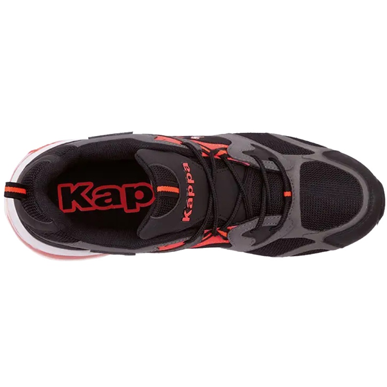 Sapatos Kappa Yero preto-cinza-coral 243003 1129 vermelho 1