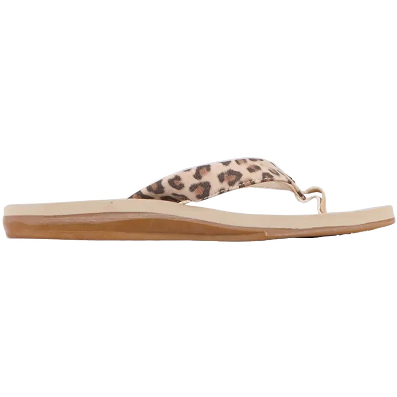 Chinelos femininos Kappa Fayola bege 242980 4150 marrom 1