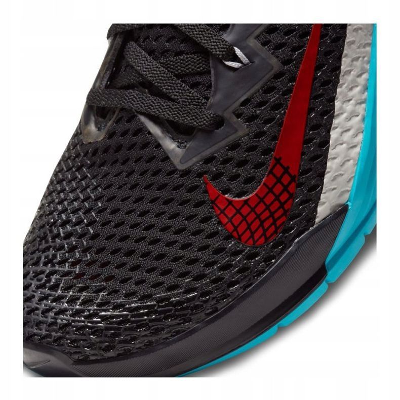 Tênis de treinamento Nike Metcon 6 M CK9388-070 branco preto azul 2