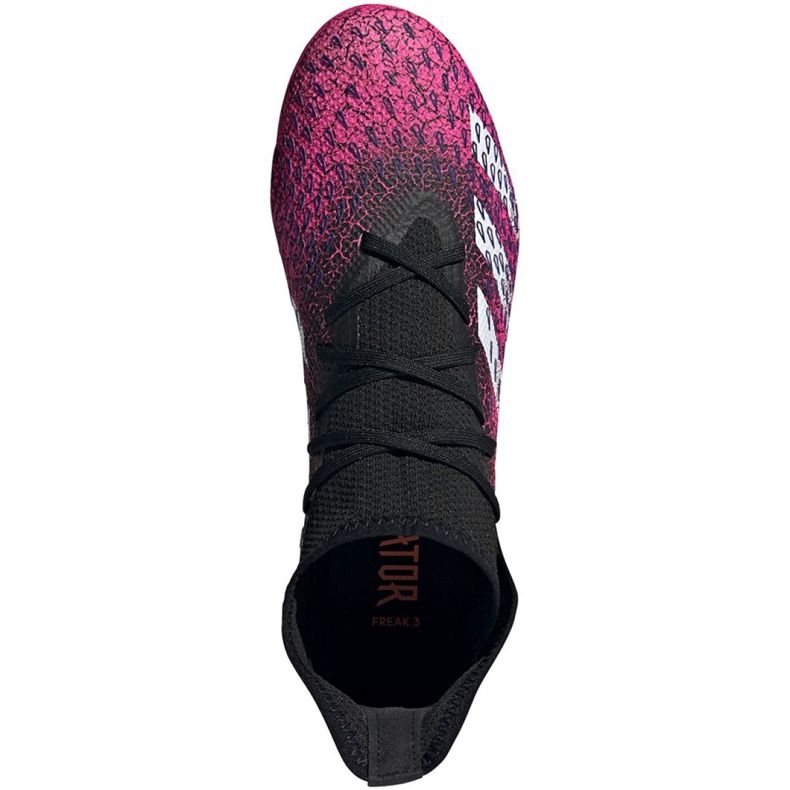 Chuteiras Adidas Predator Freak.3 Fg M FW7514 preto, preto, rosa rosa 1