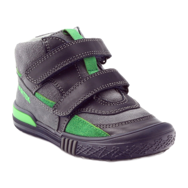 Botas de velcro cinza e verde Bartek 91756 preto multicolorido 1