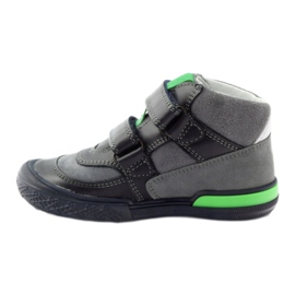 Botas de velcro cinza e verde Bartek 91756 preto multicolorido 2