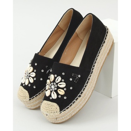 Alpercatas pretas com conchas 2798 Black preto 1
