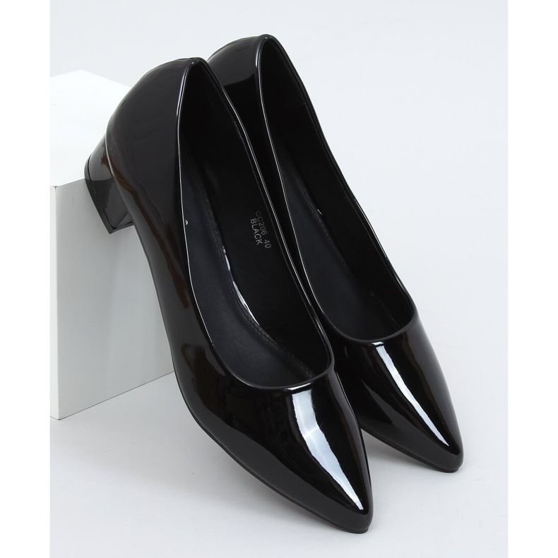 Black Pumps de salto baixo preto CC206P preto 1