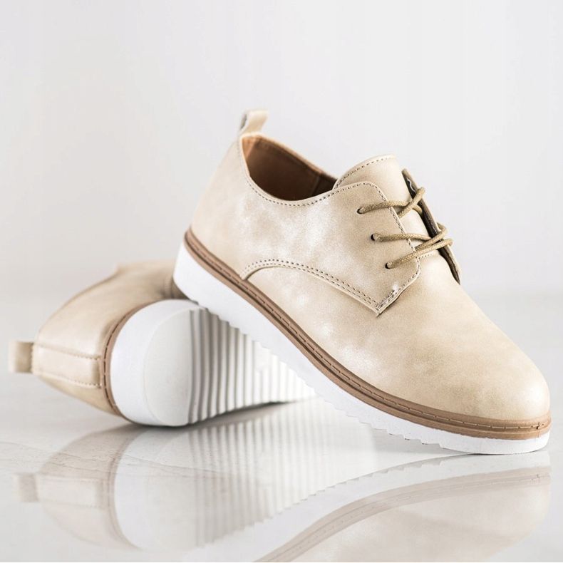 SHELOVET Casual Beige Brogues bege 1